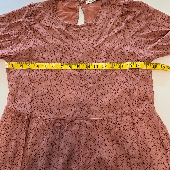 Abercrombie Smock Dress Mauve Size Small - Picture 9 of 14